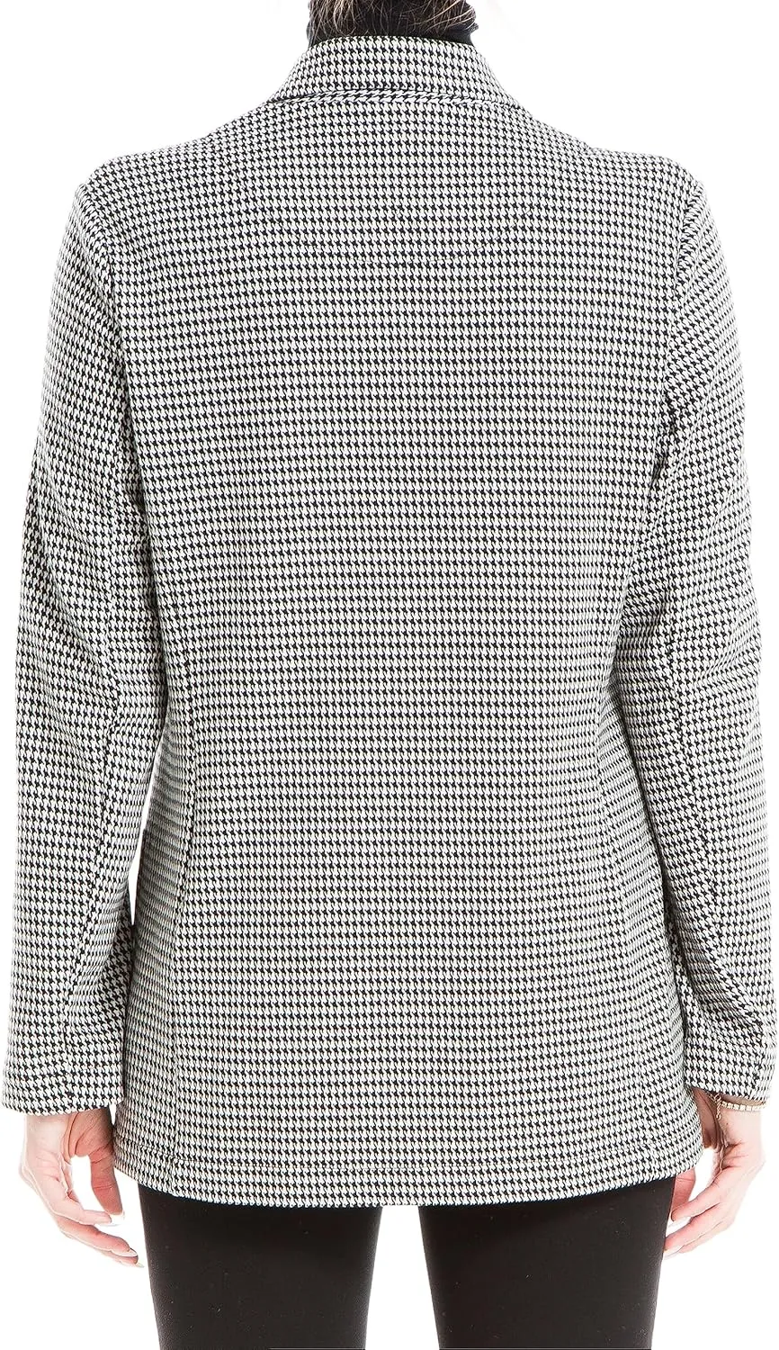 Max Studio Women's Double Knit One Button Blazer