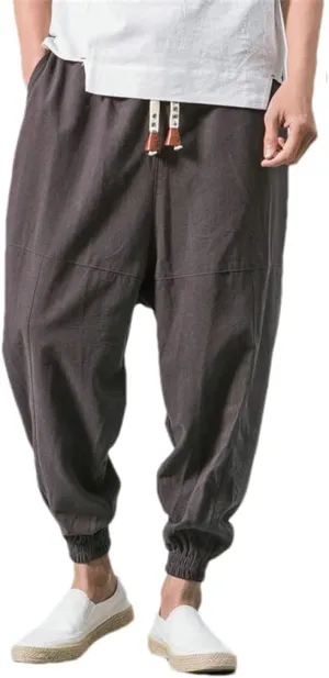 Men's Jogger Sweatpants Loose Harem Pants Casual Trousers Bloomers Streetwear Harajuku Pant