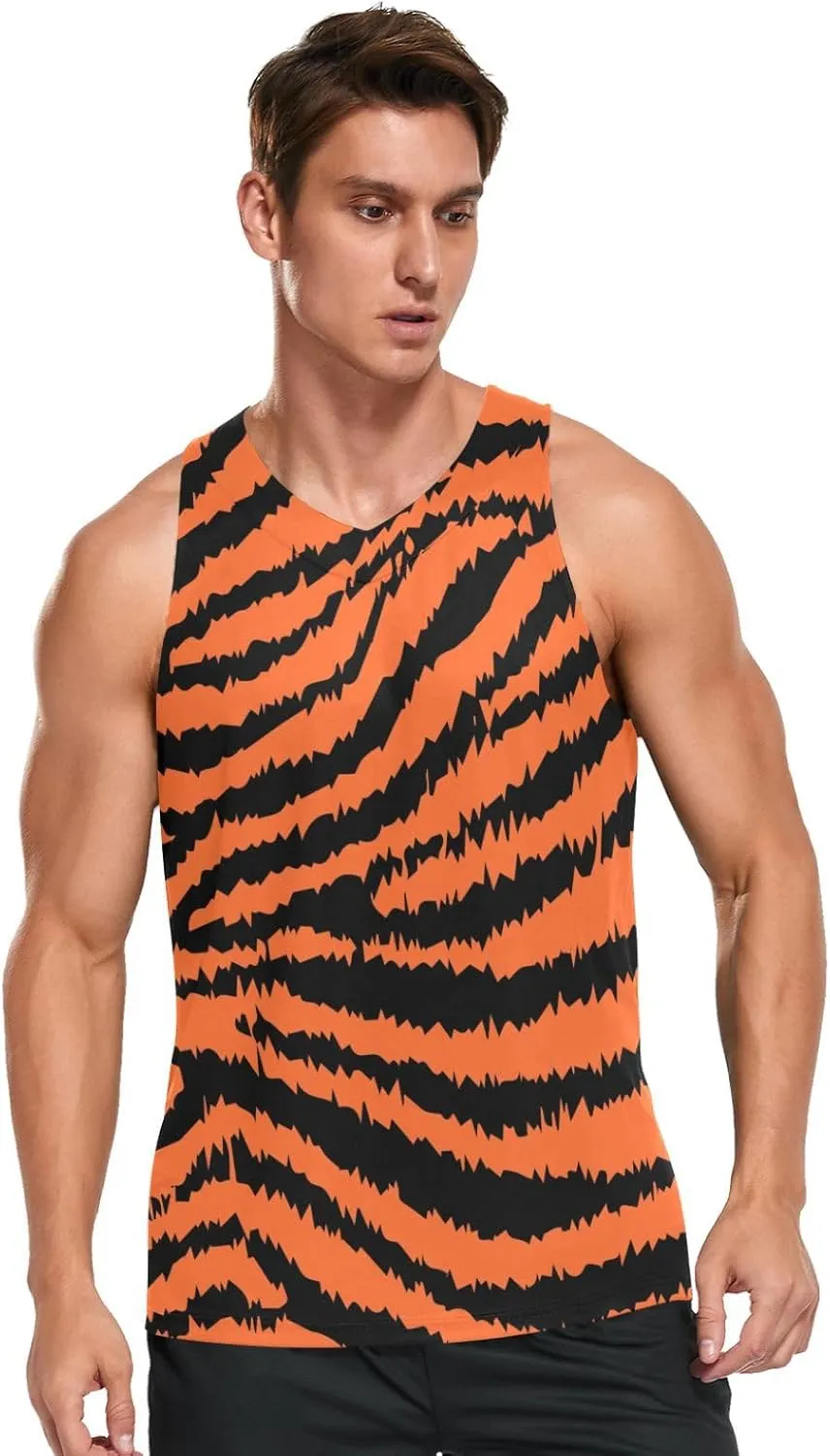 Men's Quick Dry Sports Tank Tops for Gym Athletic Fitness Running Workout Beach Sleeveless Shirts with Pocket