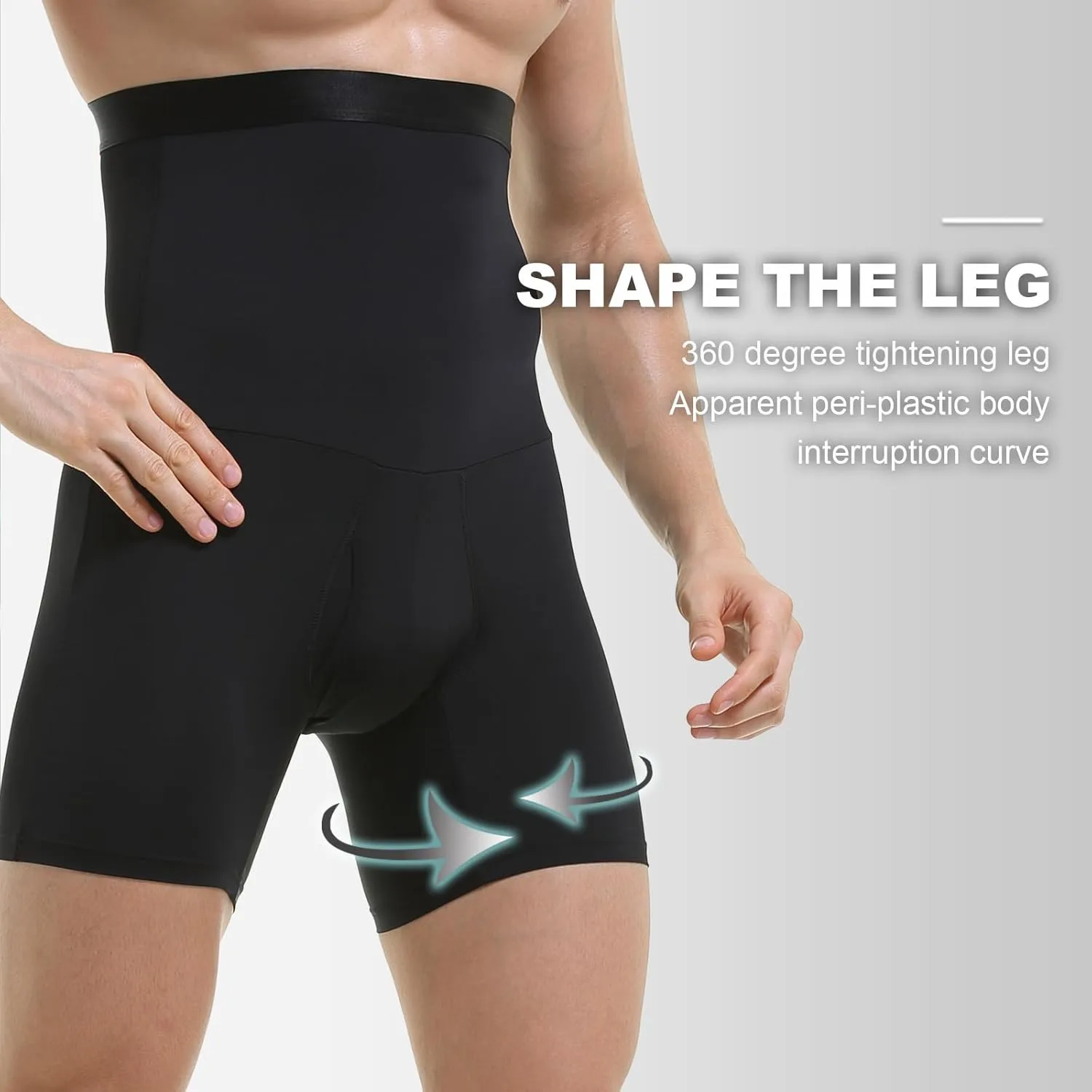 Mens Shapewear Tummy Control Shorts Compression, Slimming Body Shaper Boxer Briefs Underwear
