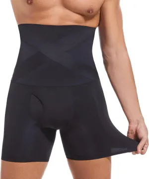 Men`s Shapewear Tummy Control Shorts Compression, Slimming Body Shaper,Men Boxer Briefs underwear