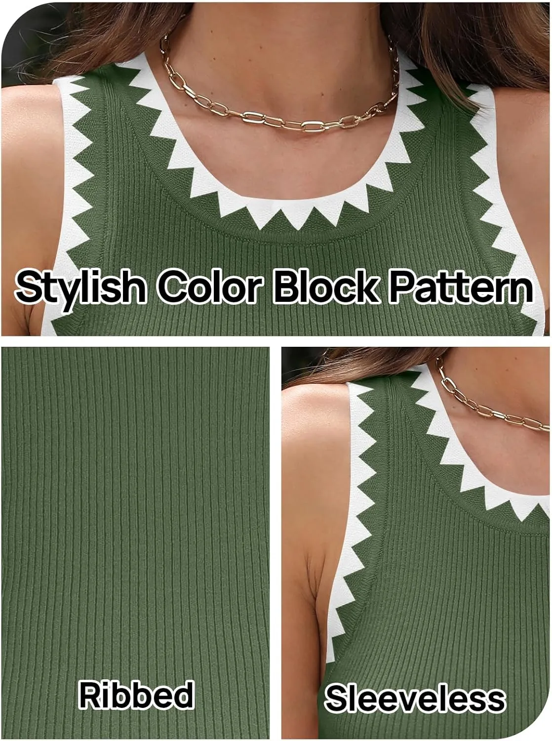 MEROKEETY Women's 2025 Summer Casual Sleeveless Tank Tops Spring Ribbed Knit Crewneck Racerback Fitted Basic Shirts