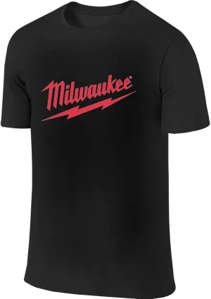 Milwaukee Men's Power Tool Logo Shirt Fashion Tops Black