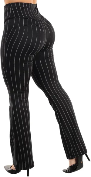 Moda Xpress Women's Juniors High Waist Pull On Stretchy Butt Lifting Black, Plaid, Printed Skinny Pants 10596R