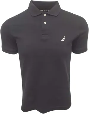 Nautica Men's Slim Fit Short Sleeve Solid Soft Cotton Polo Shirt