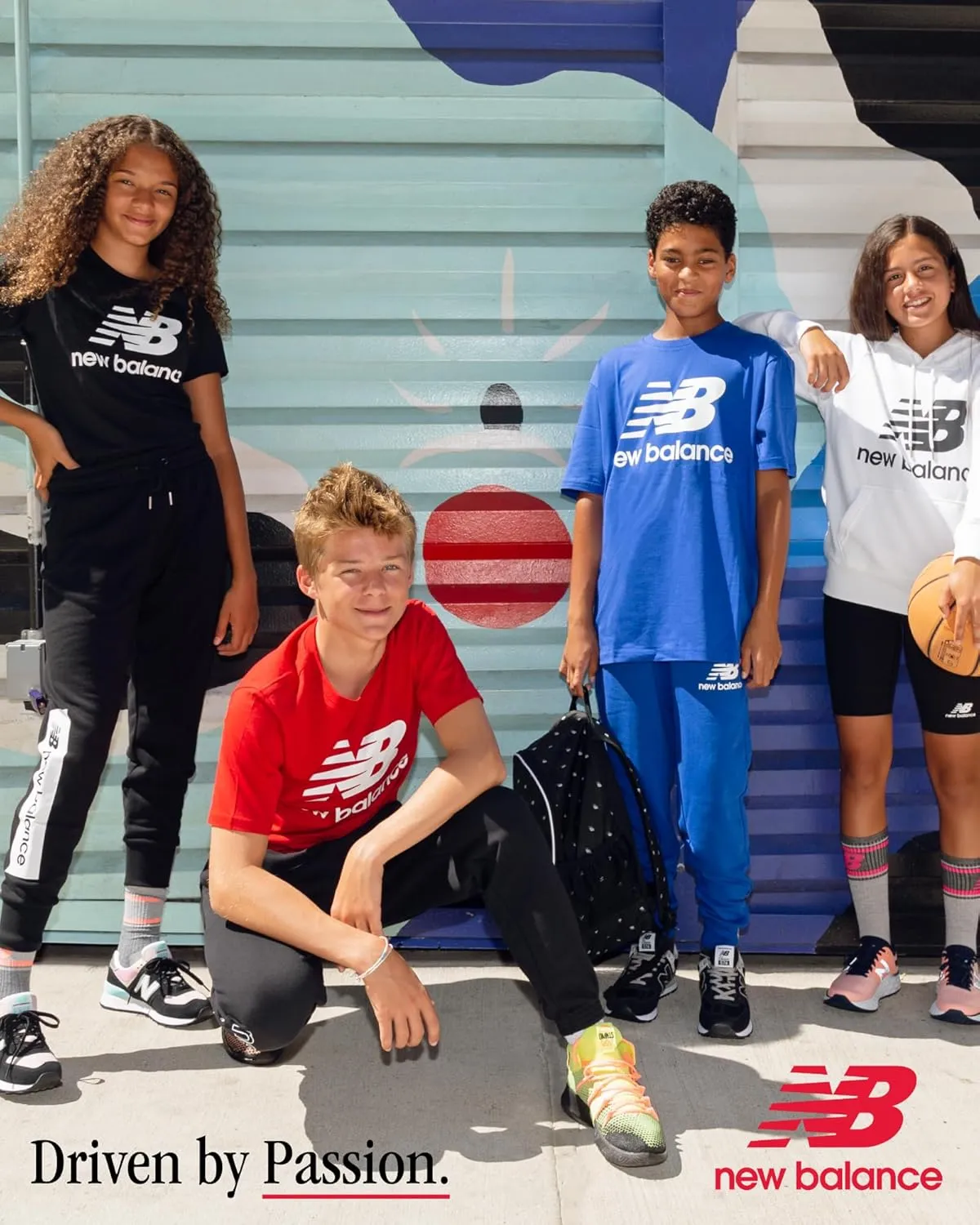 New Balance Boys Sweatpants - 4 Pack Active Tricot Boys Joggers Athletic Pants with Pockets, Kids Activewear Clothes (4-20)