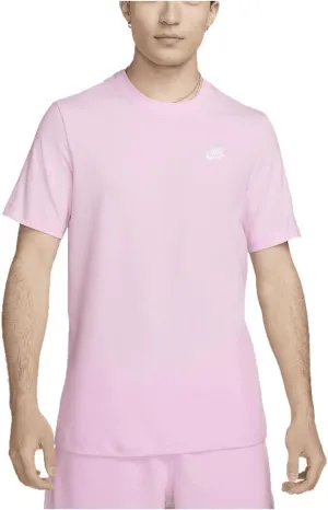 Nike Sportswear Club Men's T-Shirt (Pink Foam, AR4997-667) Size X-Large