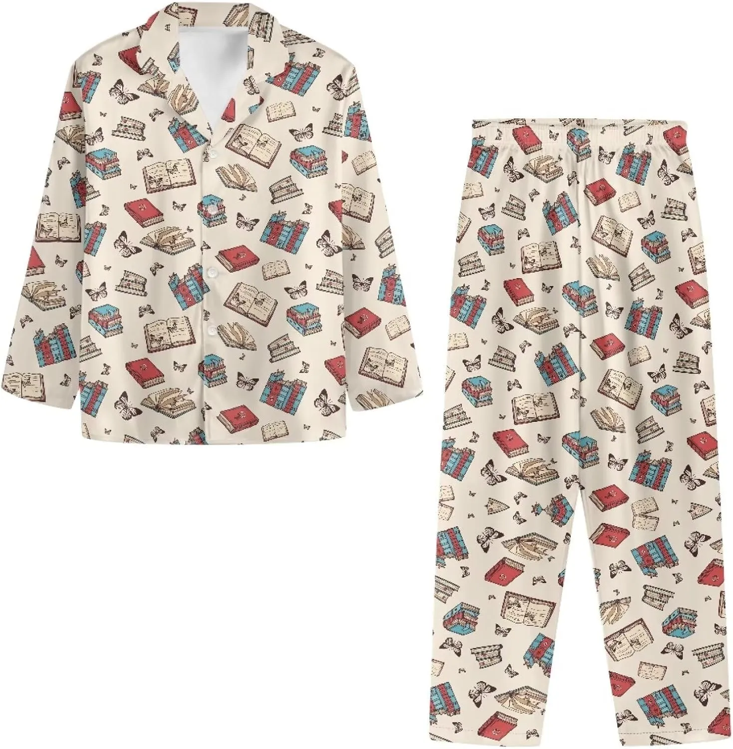 Pajama Sets for Women 2 Piece Womens Pjs Set Button Up Tops and Pants Size XS-4XL Sleepwear