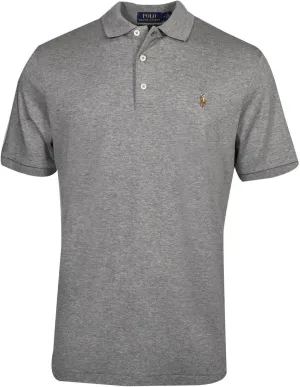 POLO RALPH LAUREN Classic Fit Soft Cotton Polo Steel Heather SM