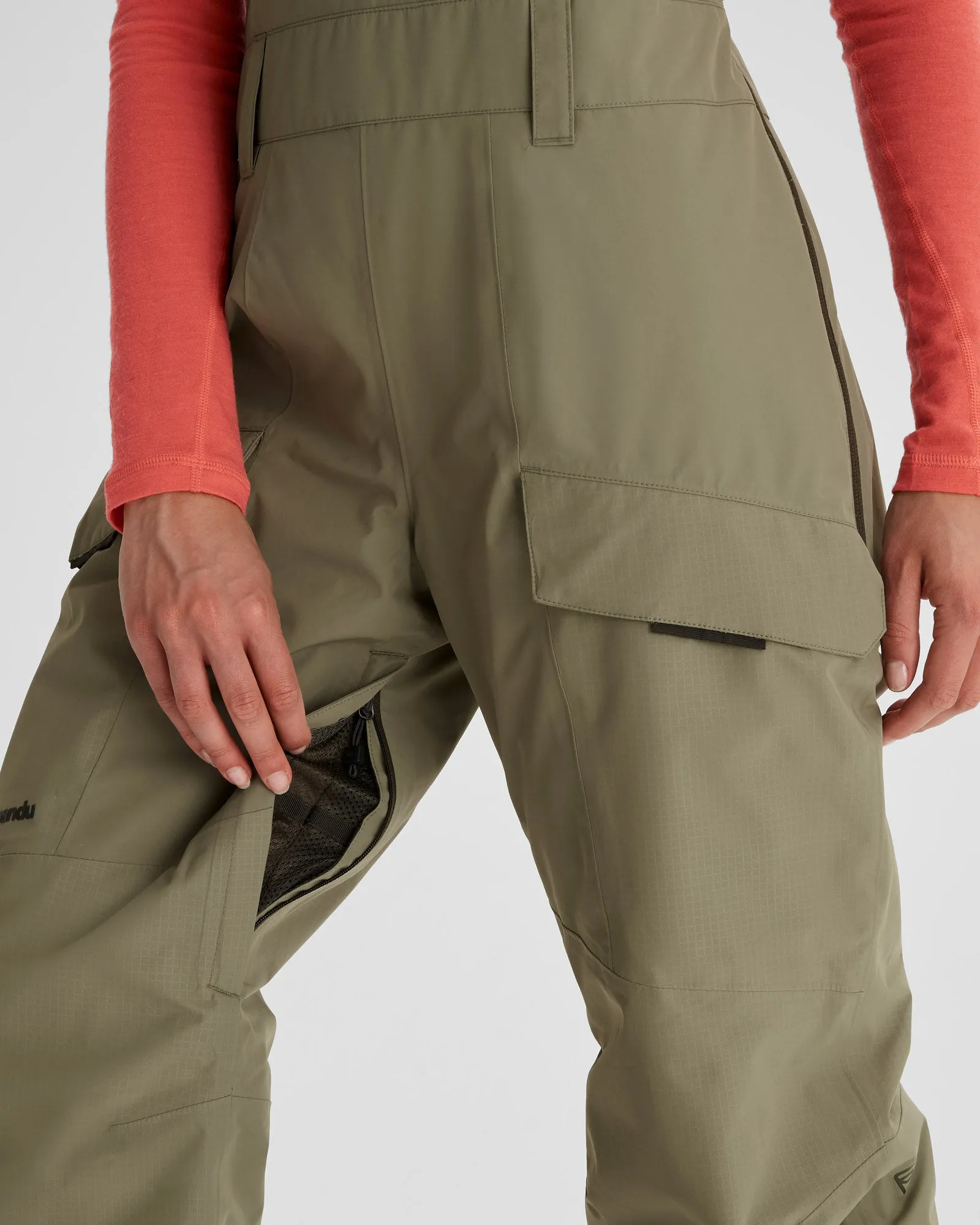 PWDR-Days Women's 2-layer Insulated Bib Pants - Beech