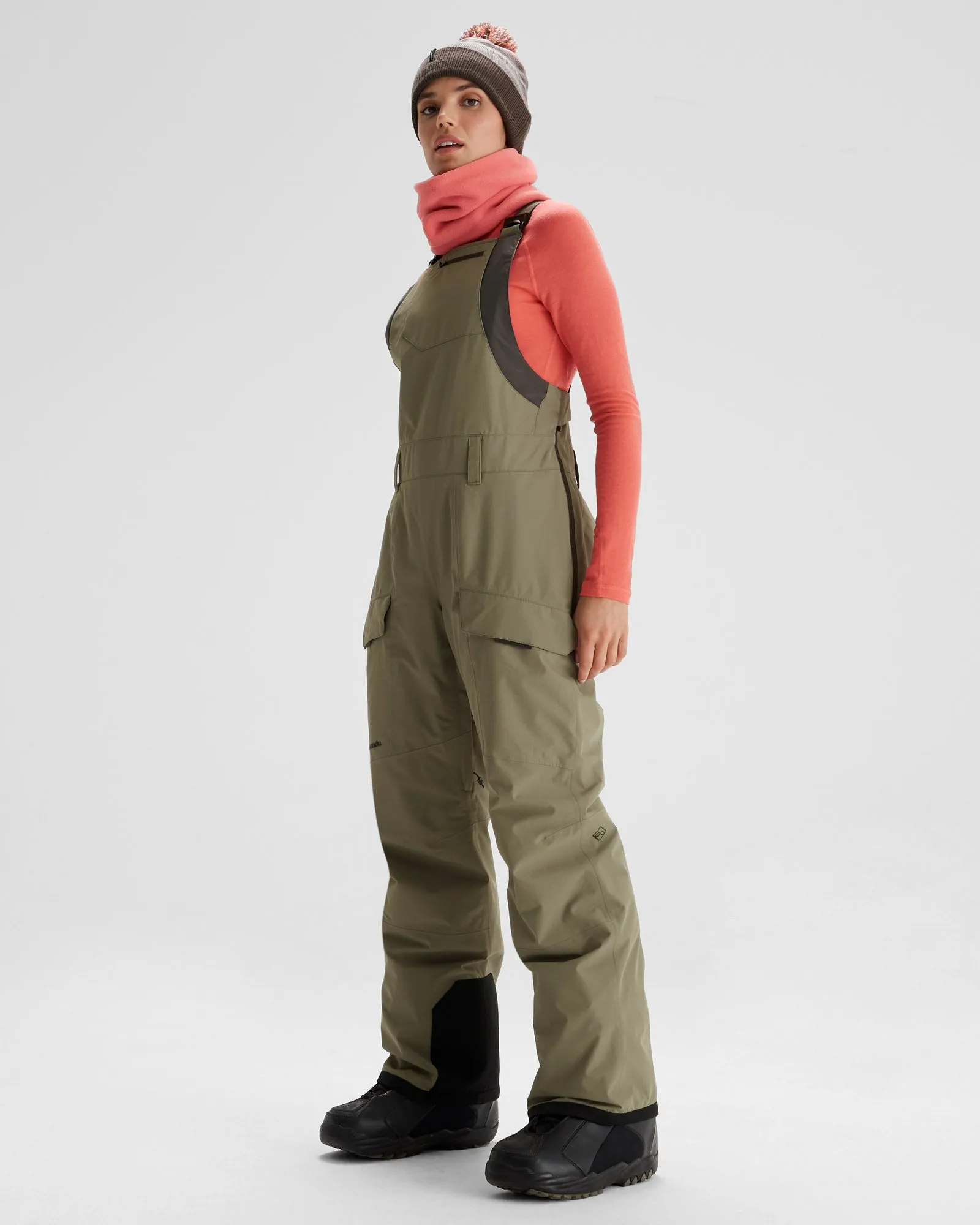 PWDR-Days Women's 2-layer Insulated Bib Pants - Beech