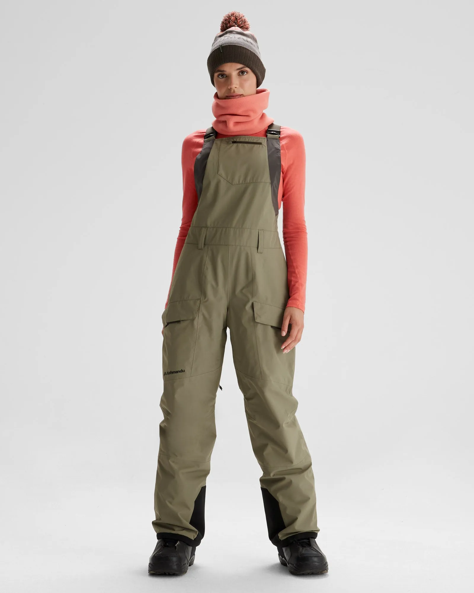 PWDR-Days Women's 2-layer Insulated Bib Pants - Beech