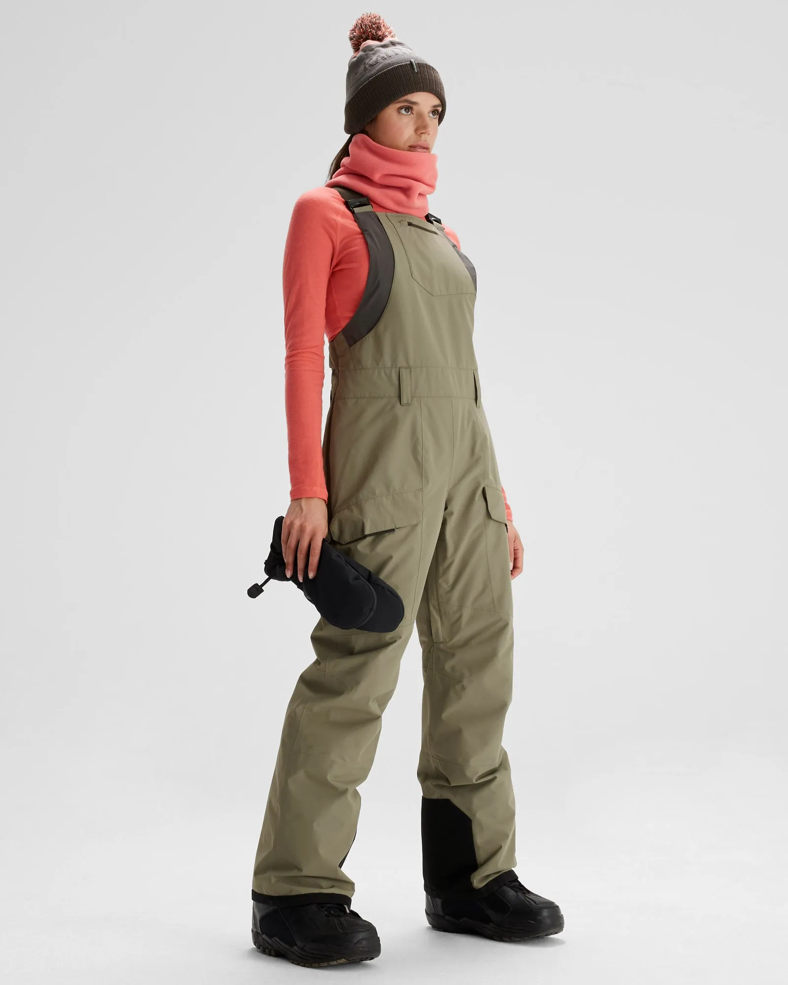 PWDR-Days Women's 2-layer Insulated Bib Pants - Beech
