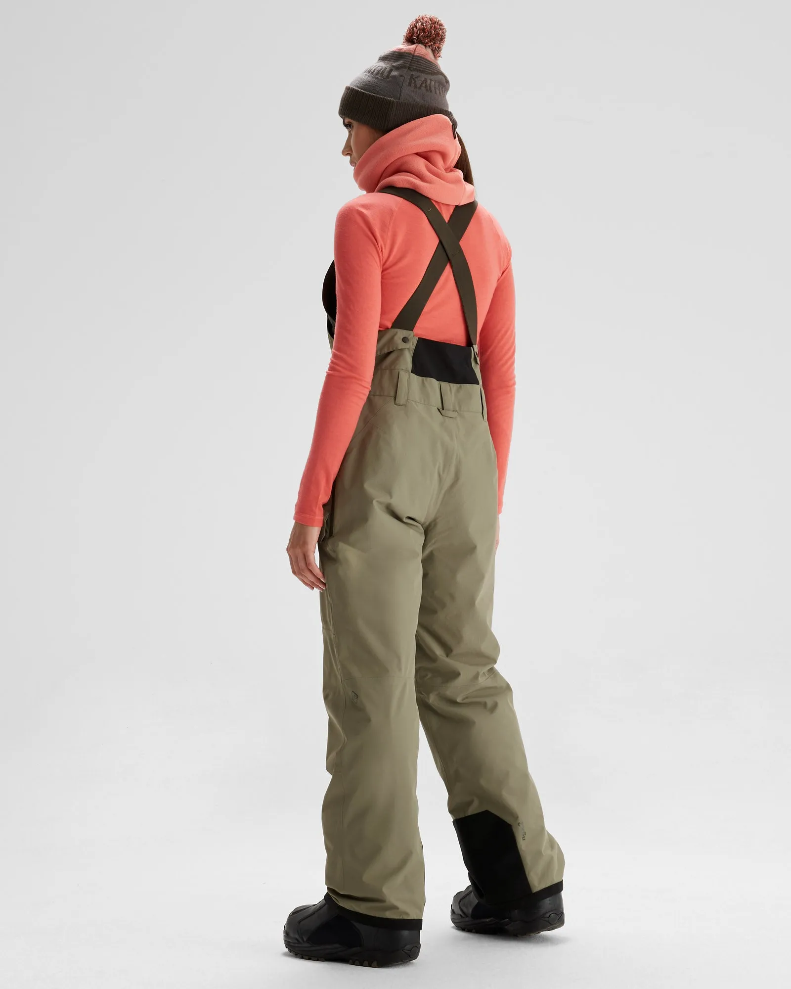 PWDR-Days Women's 2-layer Insulated Bib Pants - Beech