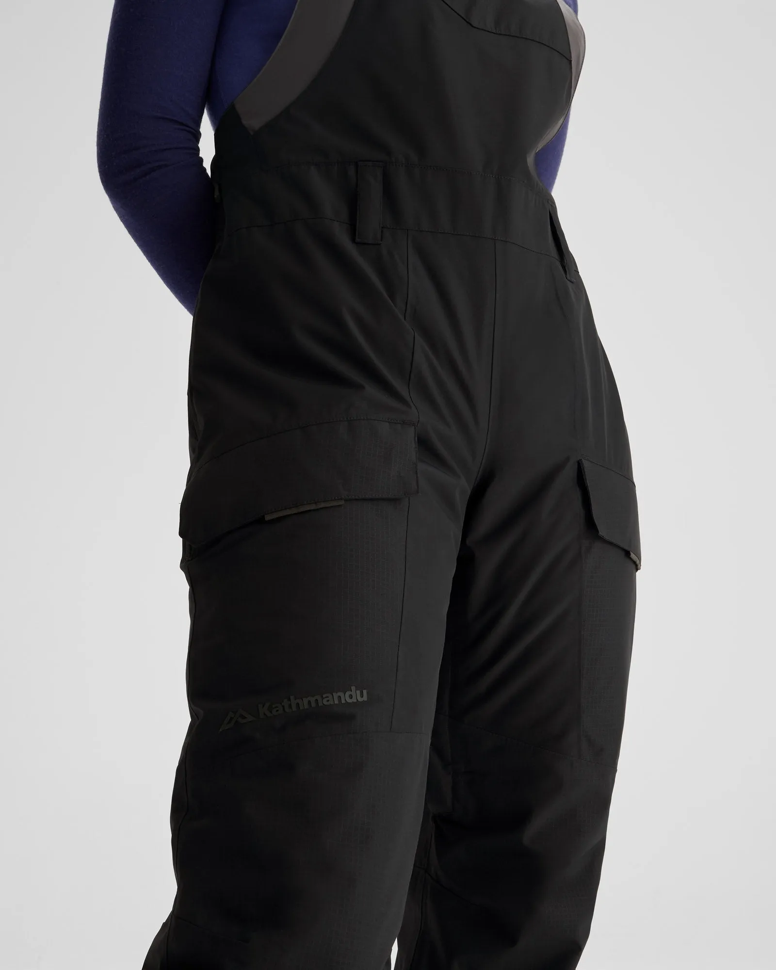 PWDR-Days Women's 2-layer Insulated Bib Pants - Black Stingray