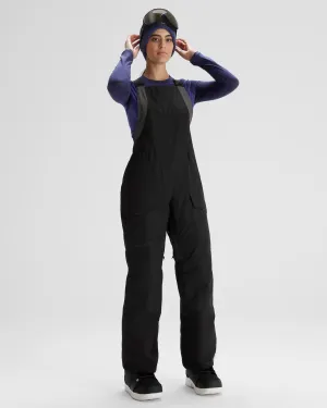 PWDR-Days Women's 2-layer Insulated Bib Pants - Black Stingray