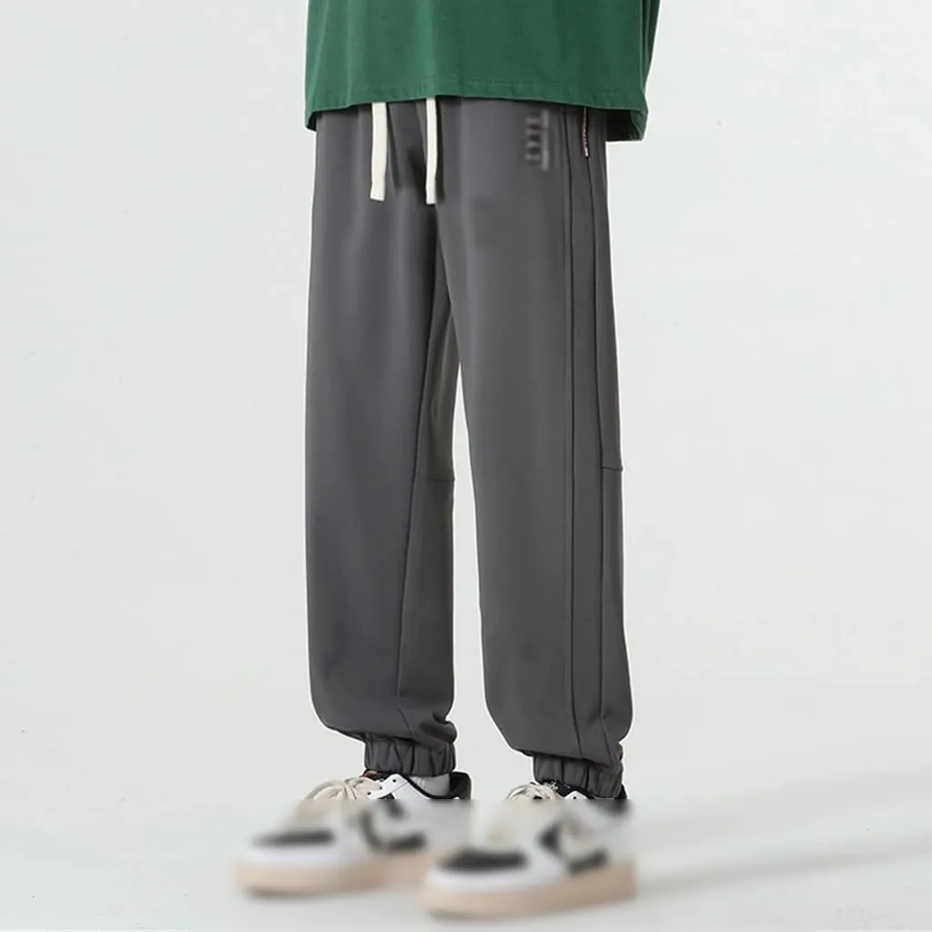 REHJJDFD Men's Casual Sweatpants Street Versatile Harem Pants Casual Warm Trousers Jogging Pant