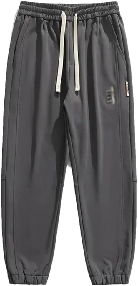 REHJJDFD Men's Casual Sweatpants Street Versatile Harem Pants Casual Warm Trousers Jogging Pant