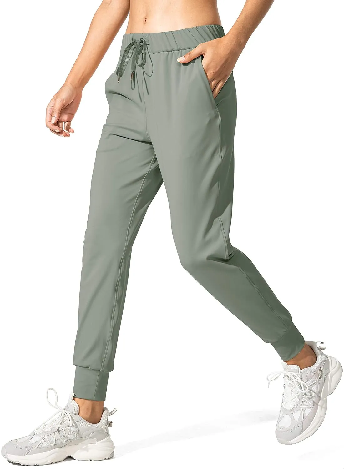 SANTINY Women's Joggers Pants Pockets Drawstring Running Sweatpants for Women Lounge Workout Jogging