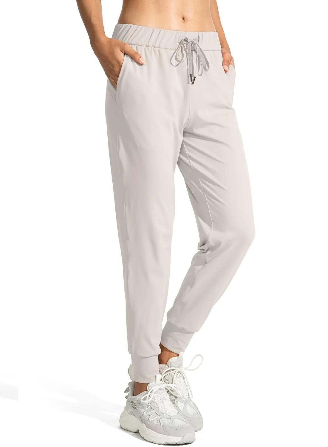 SANTINY Women's Joggers Pants Pockets Drawstring Running Sweatpants for Women Lounge Workout Jogging