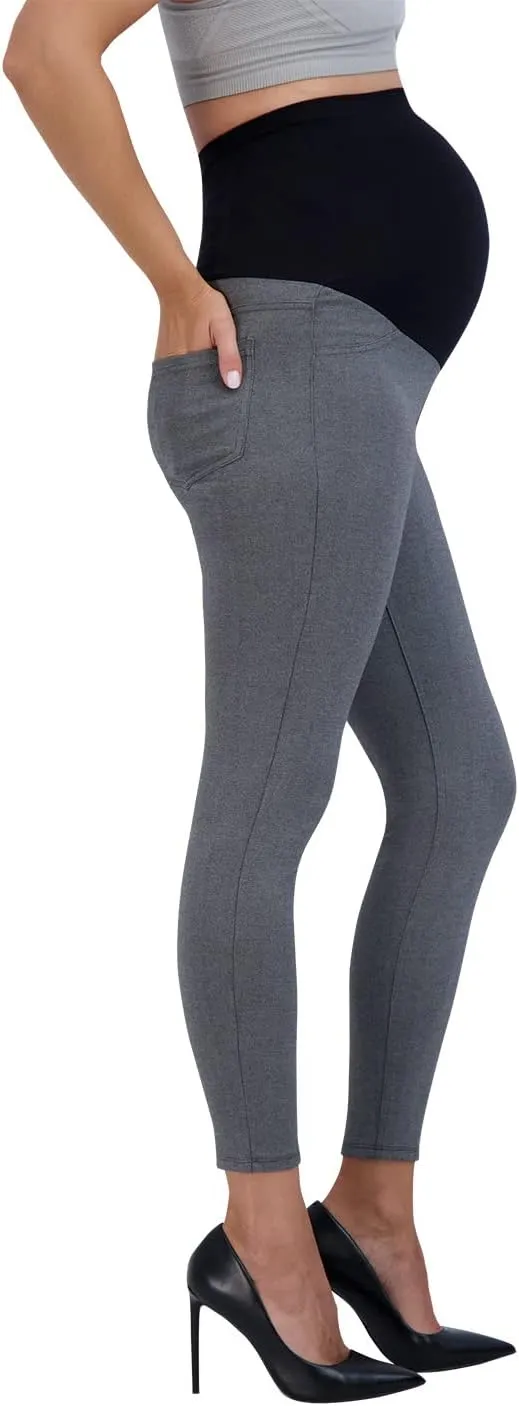 Savi Parker Womens Ponte Maternity Leggings with Pockets  Pregnancy Clothes for All Seasons  28 Inseam