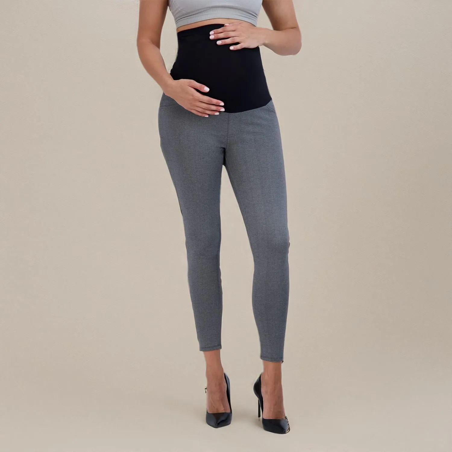 Savi Parker Womens Ponte Maternity Leggings with Pockets  Pregnancy Clothes for All Seasons  28 Inseam