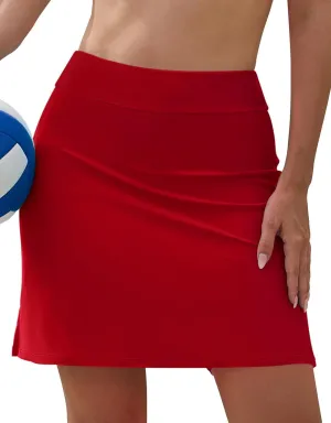 SHEKINI Women High Waist Swim Skirt Modest Bathing Suit Skirt Tummy Control Swim Bottom