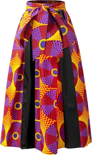 SHENBOLEN Women African Print Maxi Skirt Ankara High Waist Long Skirts