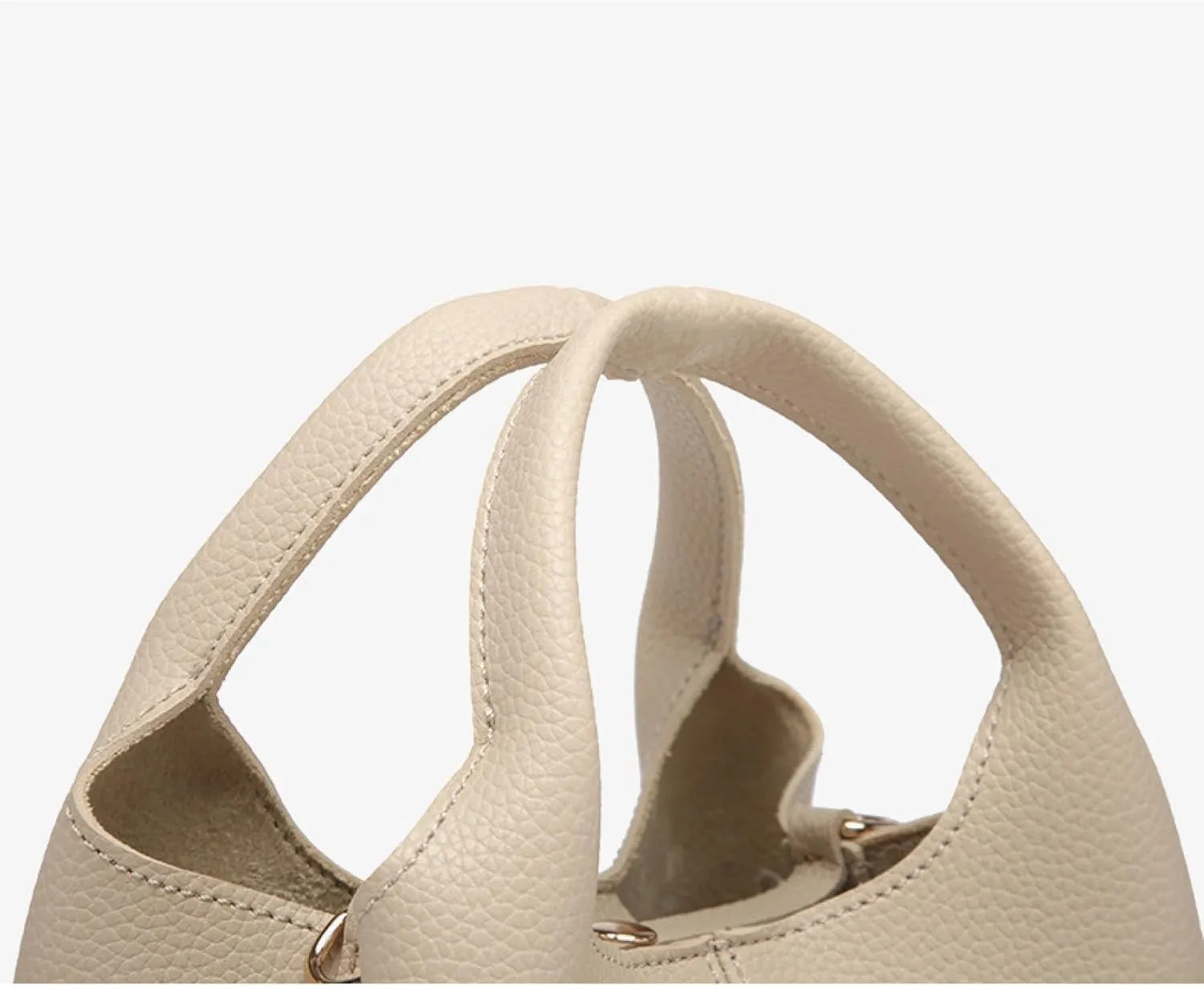 Soft Crust Basket Bag, Hand-held Crossbody Bag, Commuter Bucket Bag