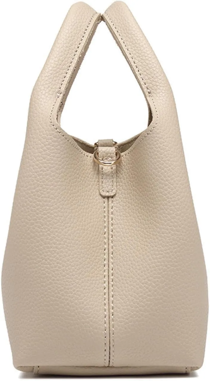 Soft Crust Basket Bag, Hand-held Crossbody Bag, Commuter Bucket Bag