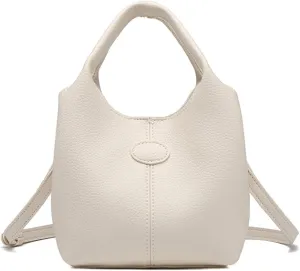 Soft Crust Basket Bag, Hand-held Crossbody Bag, Commuter Bucket Bag