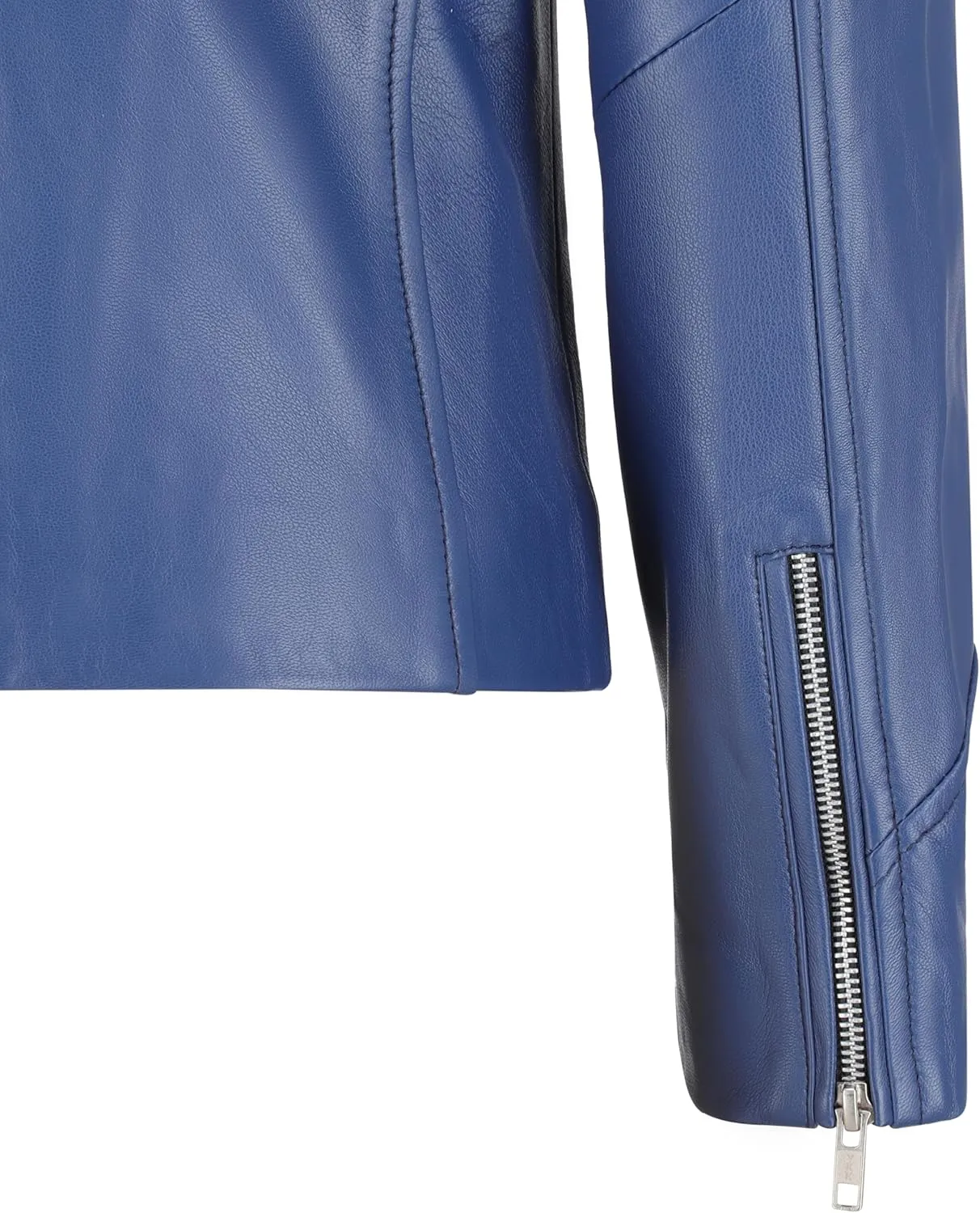 Soft Leather Motorcycle Jacket Women - Slim Leather Biker Jacket for Women