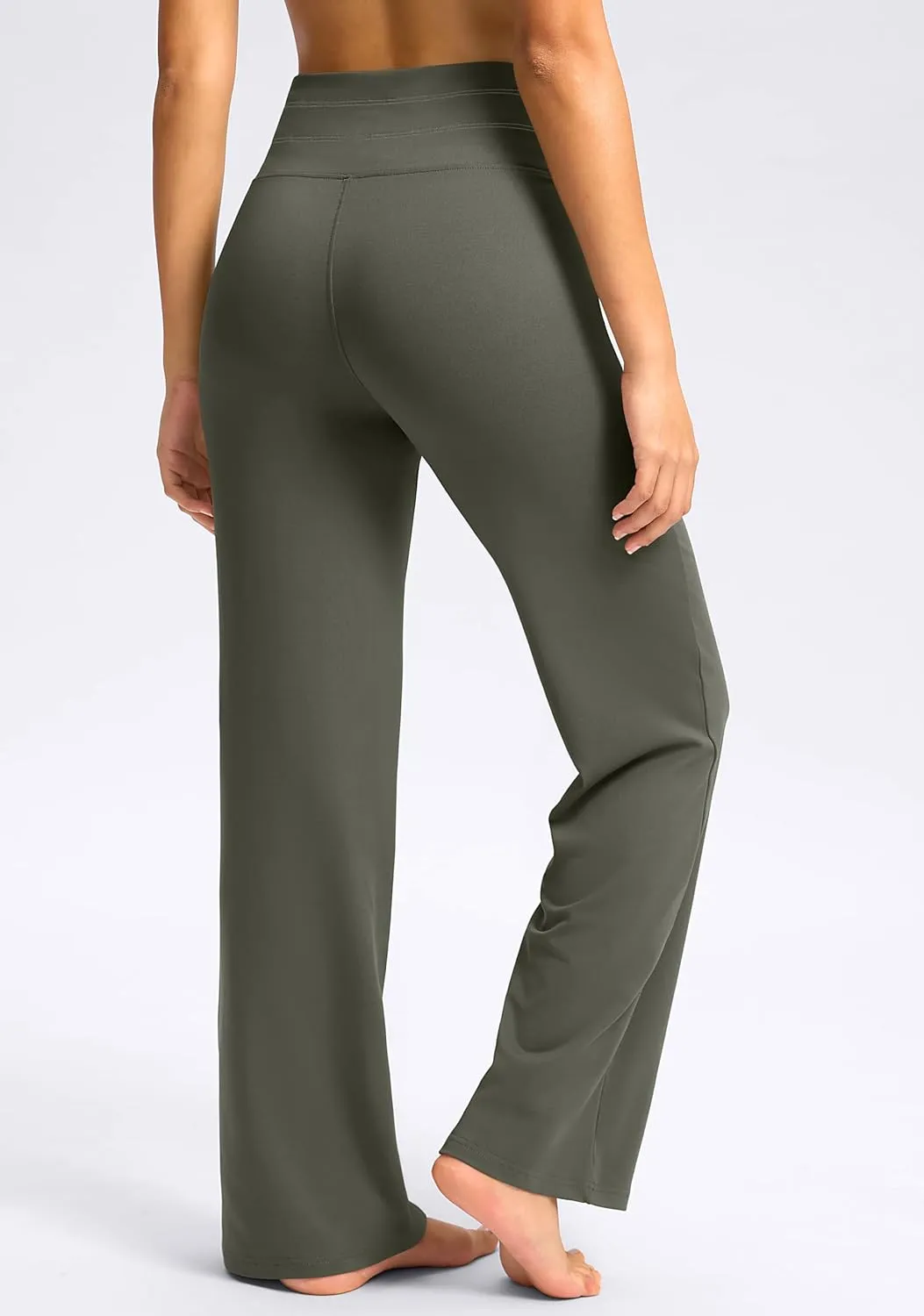 Soothfeel Womens Yoga Sweatpants Wide Leg High Waisted Lounge Pants Stretch Loose Casual Sweat Pants with Pockets 29" 31"