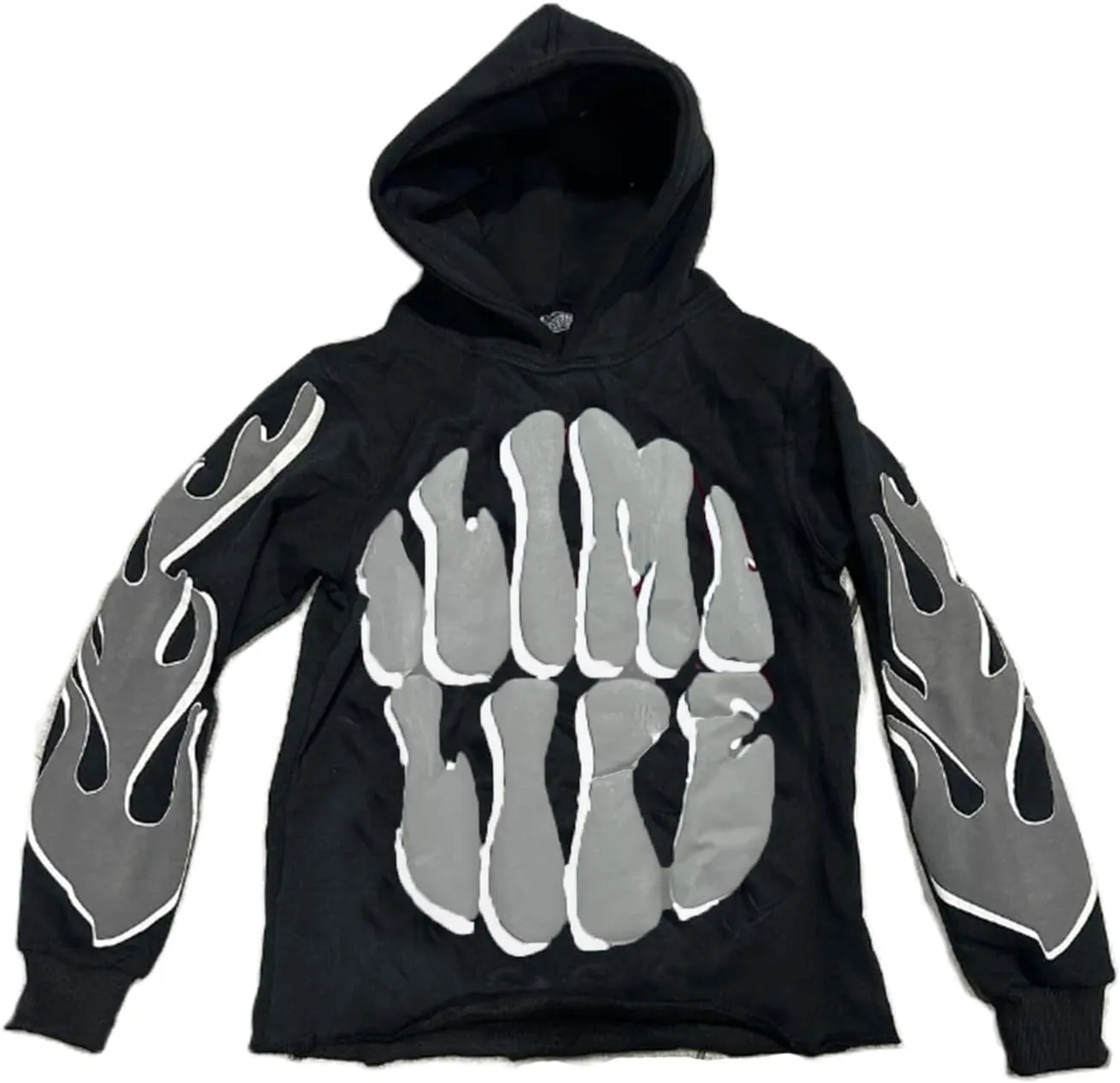 Sunwittafy Y2k Hoodie Men Women Letter Print Hoodies Graphic Grunge Oversized Pullover Sweatshirt Harajuku Jacket Streetwear