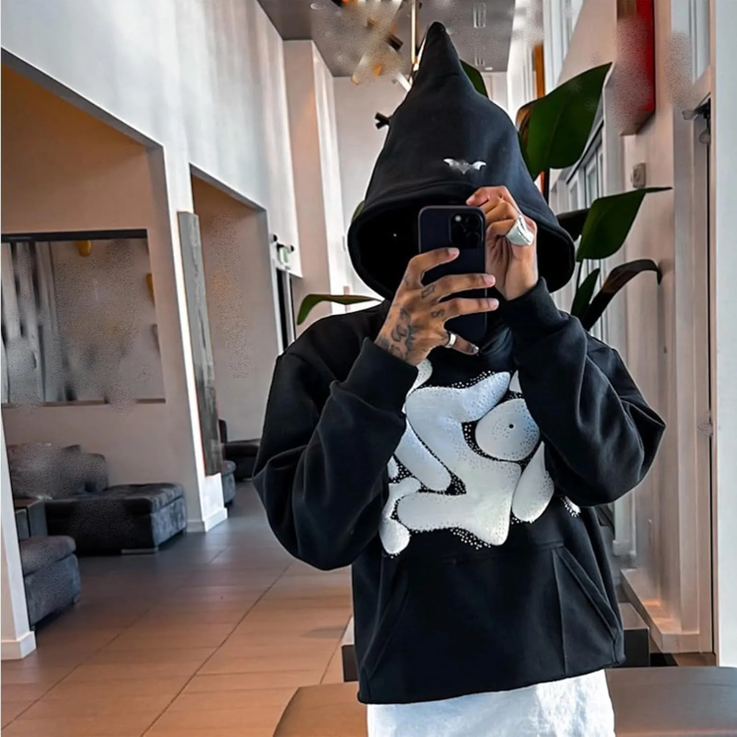 Sunwittafy Y2k Hoodie Men Women Letter Print Zip Up Hoodie Oversized Funny Sweatshirt Grunge Harajuku Jacket Streetwear