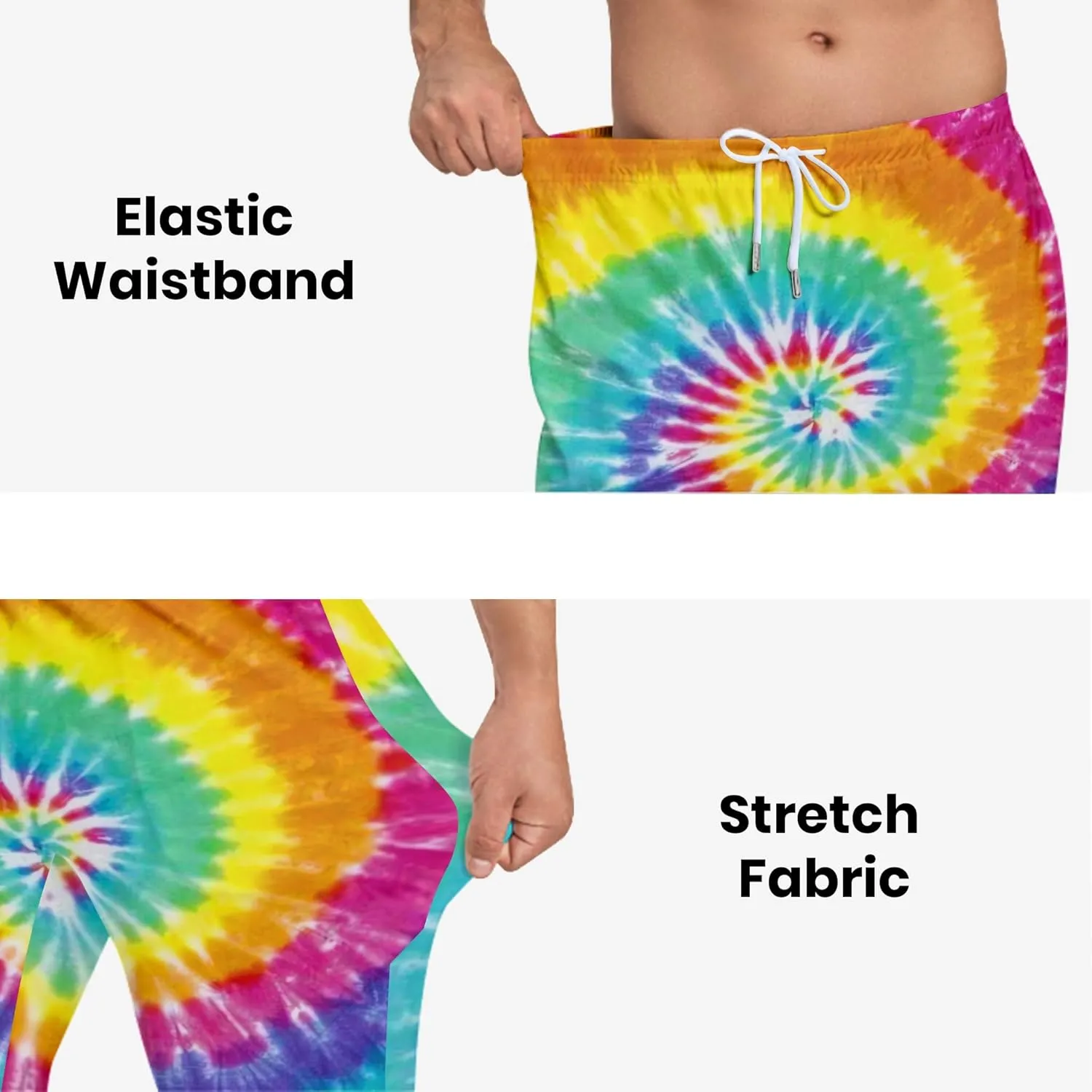 Sweatpants for Men Joggers Pant 3D Printed Sports Pants Workout Pants with 2 Side Pockets
