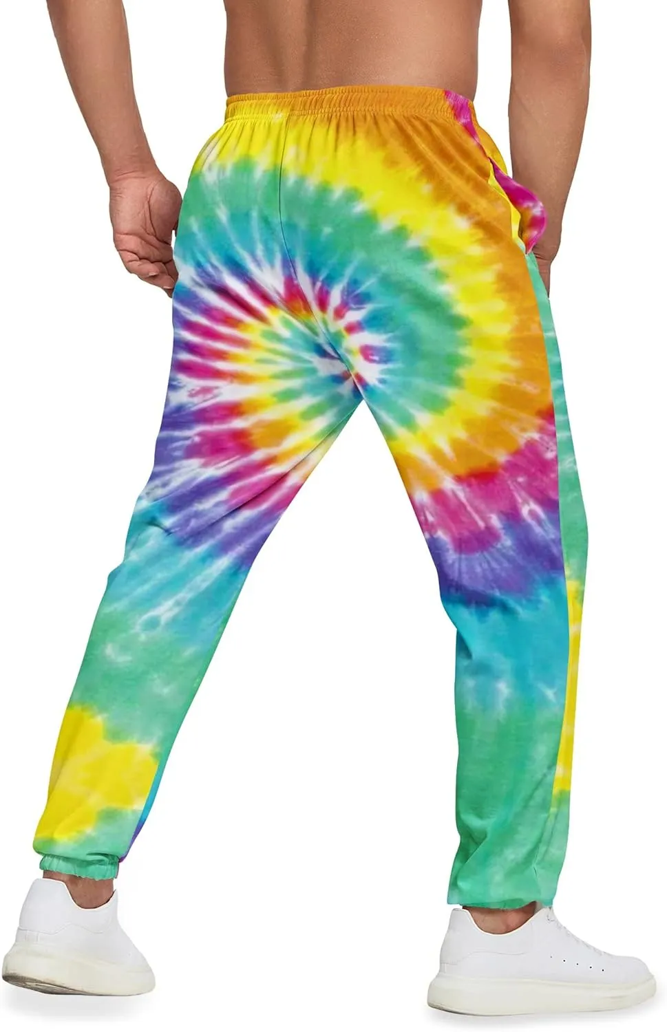 Sweatpants for Men Joggers Pant 3D Printed Sports Pants Workout Pants with 2 Side Pockets