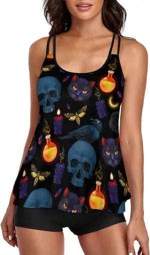 Swimwear Sport Fashion Tankini Bathing Suit Tops and Shorts for Beach
