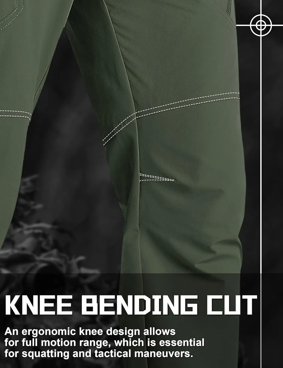 TACVASEN Men's Cargo Work Pants Construction Tactical Water Resistant Lightweight Outdoor Hiking Pants with 9 Pockets