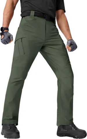 TACVASEN Men's Cargo Work Pants Construction Tactical Water Resistant Lightweight Outdoor Hiking Pants with 9 Pockets