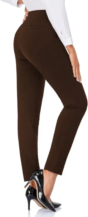 Tapata Women's 26''/28''/30'' Skinny Dress Pants High Waist Slacks for Office Work Business Casual Tall Petite Stretch Pants
