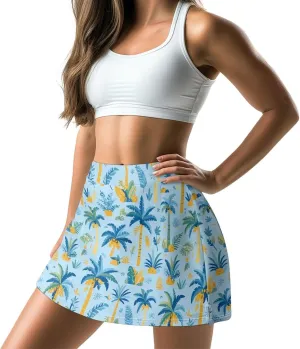 Tennis Skirts for Women Golf Athletic Active Mini Summer Skorts Workout Running Shorts with Pocket Size XS-3XL