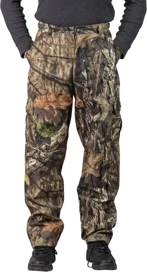TrailCrest Mens Camo Hunting Cargo Pants | 6 Pockets | Mossy Oak (Improved Specs)