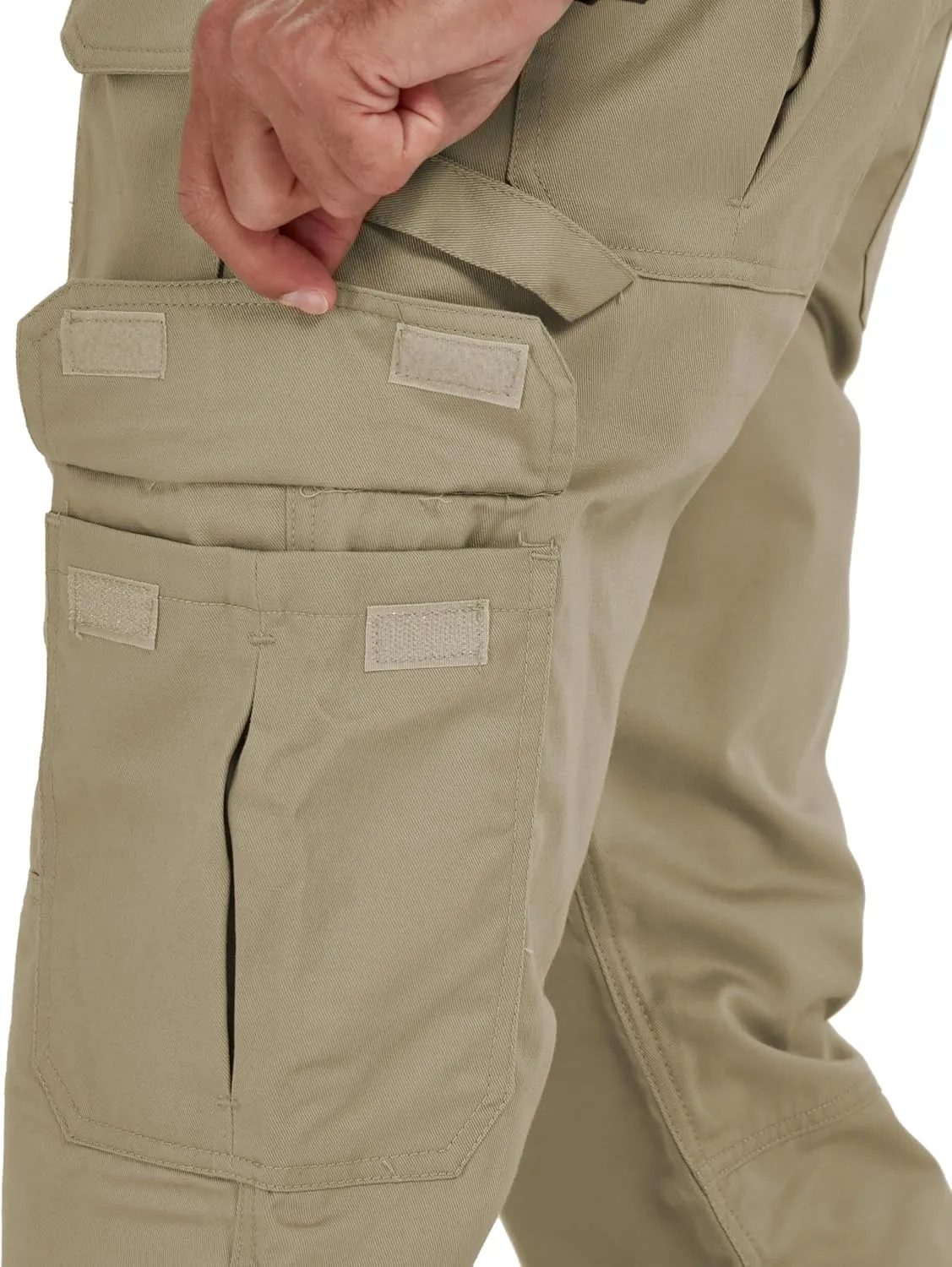 Ubon FR Pants for Men Flame Resistant Cargo Pants 9 oz FRC Pants Elastic Waist Fire Retardant Work Pants with 7 Pockets
