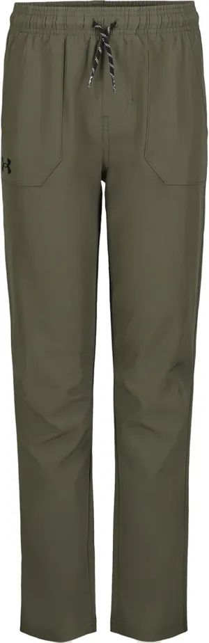 Under Armour Boys' Outdoor Woven Tech Pants, 4-Way Stretch Fabric & Drawstring Closure