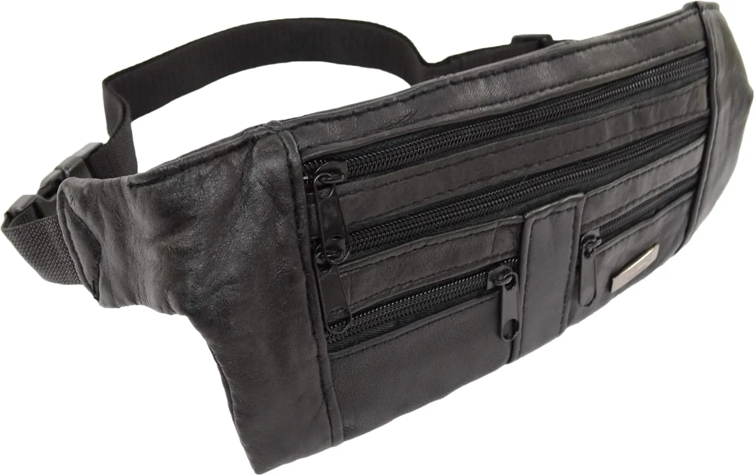 Unisex Soft Nappa Leather Fanny Pack/Waist Bag/Money Belt by Lorenz