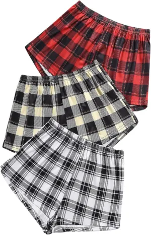 Verdusa Women's Elastic Waist Pajama Bottom Sleepwear Lounge Short