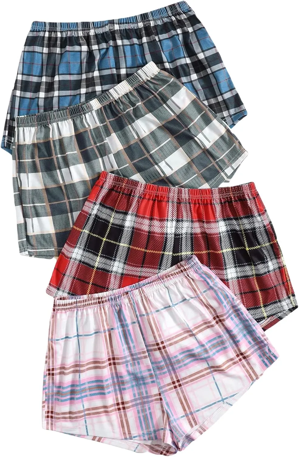 Verdusa Women's Elastic Waist Pajama Bottom Sleepwear Lounge Short