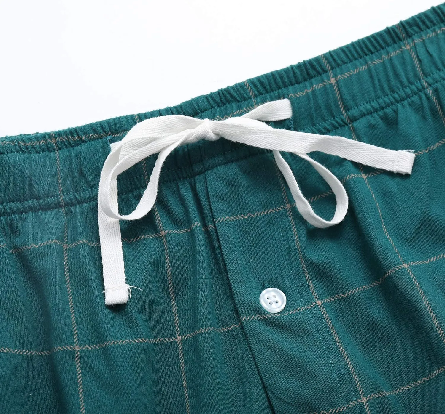 Vulcanodon Mens Cotton Pajama Pants-2pack, Lightweight Sleep Pants for Men