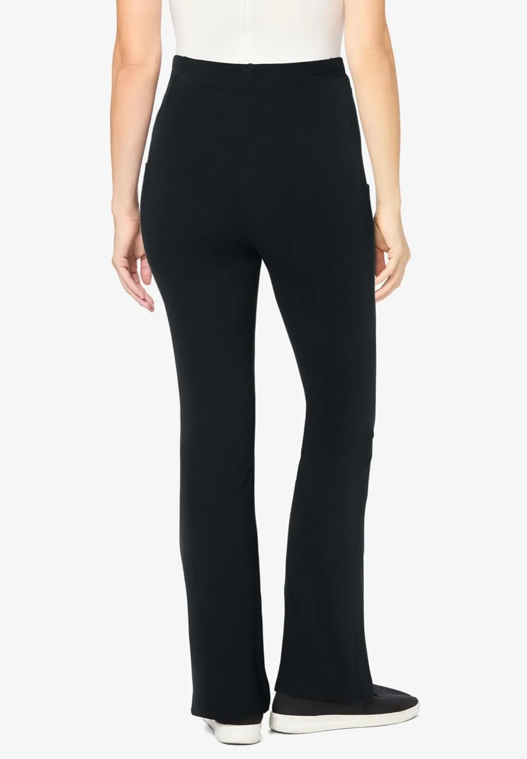 Woman Within Plus Size Petite Pocket Bootcut Legging
